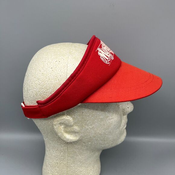 Myrtle Beach Visor‎ Hat Vintage 1980s South Carolina Red Beach Vacation Souvenir - Picture 5 of 6